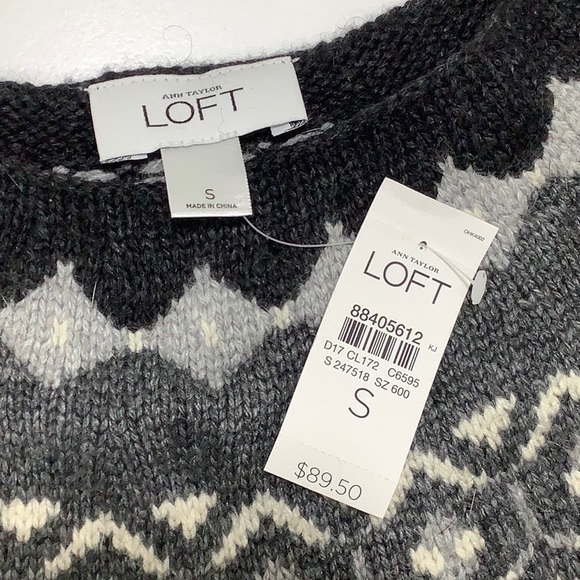 Ann Taylor Loft rabbit fur blend sweater dress size Small NWT - Picture 4 of 11